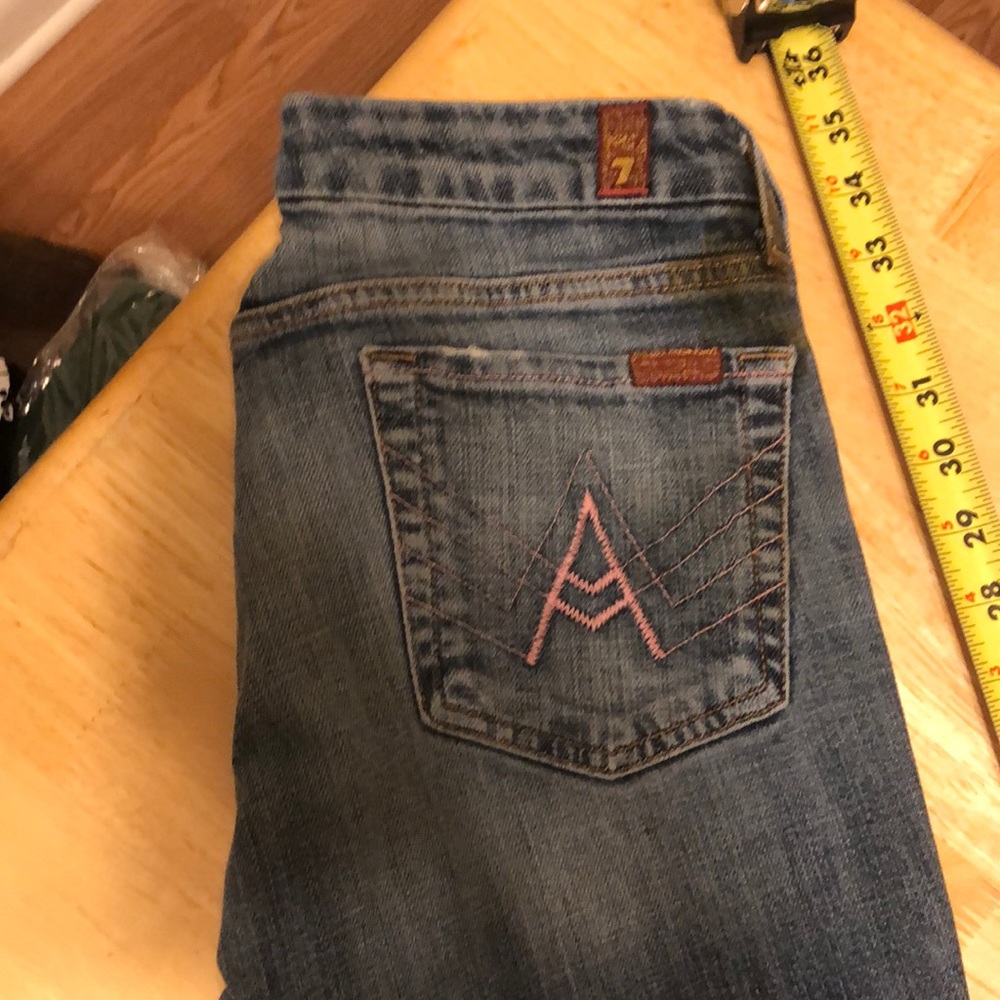 Pink A-pocket Seven for All Mankind jeans